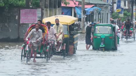 Sylhet-Bangladesh-flooded-city-street-from-heavy-monsoon-rain-due-to-climate-change