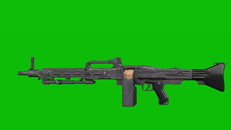 3D-model-of-a-modern-TMG-99-machine-gun-rotating-360-degrees-on-green-screen-3D-animation