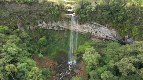 Aerial-View-Of-Yumbilla-Falls-At-The-Amazon-Forest-Near-Cuispes-Town-In-Northern-Peru