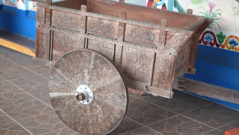 Ox-Carts-A-National-Symbol-in-Costa-Rica,-The-Painted-Oxcarts,-Traditional-decorated-Costa-Rican-ox-cart,-tradition,-Painted-oxcarts