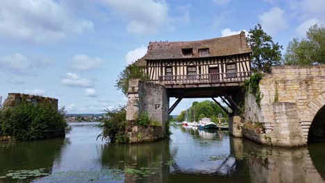 View-of-the-iconic-old-mill-in-the-town-of-Vernon,-France