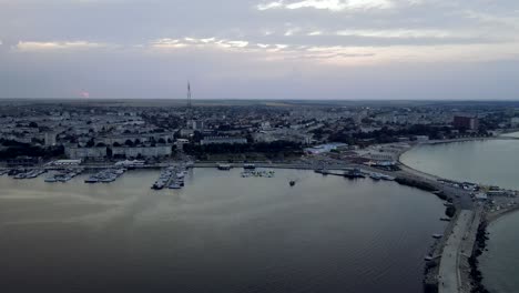 4k-cinematic-drone-stock-footage-of-a-seaside-city-in-Romania