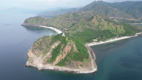 Aerial-view-of-tropical-coastline