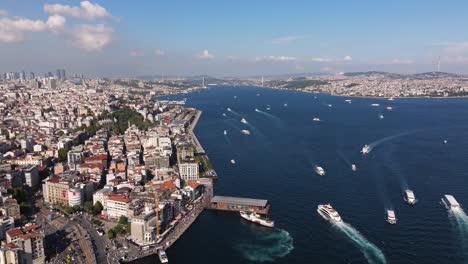 Aerial-Pullback-Reveals-Karakoy-Ferry-Terminal