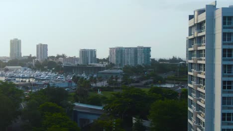 Panoramic-aerial-view-of-San-in-Puerto-Rico,-aerial-view