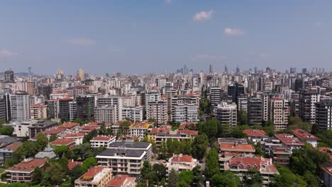 Aerial-Boom-Shot-Reveals-High-Rise-Apartment-Buildings-in-Kadikoy-Neighbourhood-Istanbul