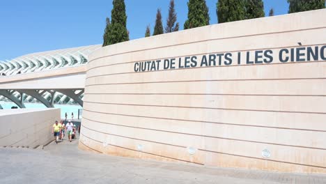 Visitors-arrive-at-the-City-of-Arts-and-Sciences-complex-in-Valencia