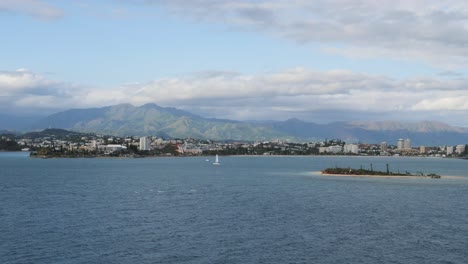 Panoramic-view-of-Noumea,-New-Caledonia