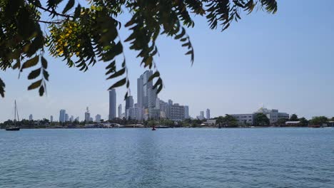 Bocagrande-Hotels-and-Apartment-Towers-View-From-Old-Town-Cartagena,-Colombia