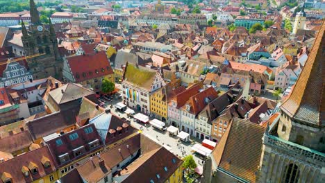 4K-Aerial-Drone-Video-of-Farmers-Market-in-the-Courtyard-between-the-St