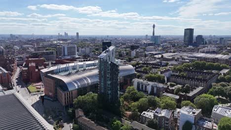 Kings-cross-London-UK-Francis-Crick-Institute-Exhibition-Space-Panning-drone-aerial