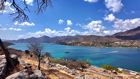 Spinalonga-Island-situated-in-Elounda-Bay,-Crete,-Greece