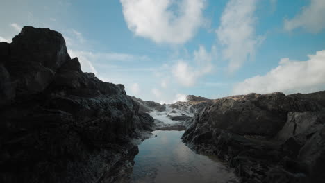 water-rushing-between-ocean-rocky-shore