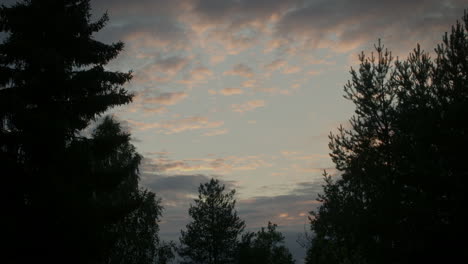 Time-Lapse-of-Dark-Clouds-Covering-the-Sky,-Incoming-Storm,-Bad-Weather