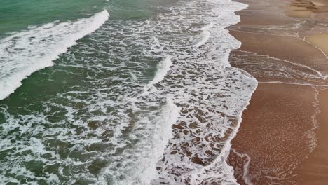 Moving-Angle-Drone-Shot-Over-Lanta-Beach