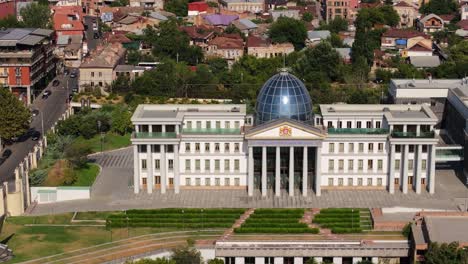 Aerial-Drone-Shot-Above-Presidential-Administration-of-Georgia