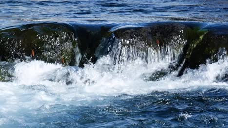 Water-flowing-in-the-river.-Slow-motion