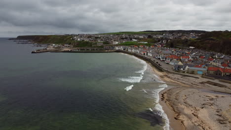 Discovering-the-beautiful-Cullen-Beach-from-the-sky-in-a-stock-aerial-video