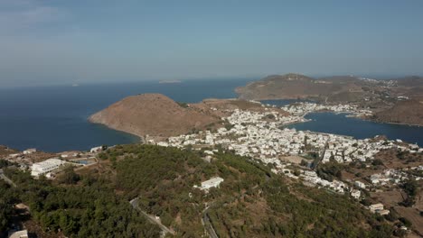 Aerial-View-of-Patmos-Greece-drone-Island-Bible-Prophecy-Revelation-John-the-apostle-Jesus-christianity-exile