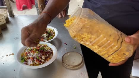 Indian-Pakistani-Street-Food-Samosa-Chaat-Chana-Chaat-with-Samosa-and-chutney-yoghurt-salad-onion-healthy-sauce