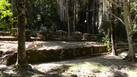 Building-of-the-Eleven-Doors-at-Kohunlich-Mayan-Site---Quintana-Roo,-Mexico