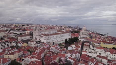 Lissabons-Luftpanorama:-Kirche-Von-São-Vicente-De-Fora-Und-Schaufenster-Des-Nationalen-Pantheons