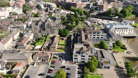 Aerial-View-of-Limerick-City-Downtown-and-St