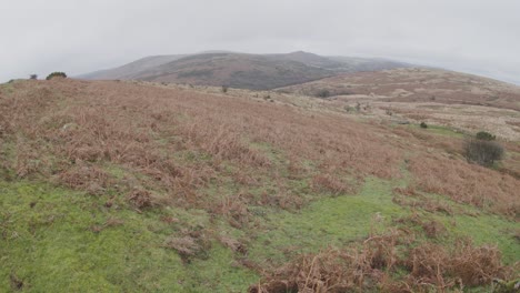 Una-Vista-De-Una-Montaña-En-Invierno-En-Dartmoor,-Reino-Unido
