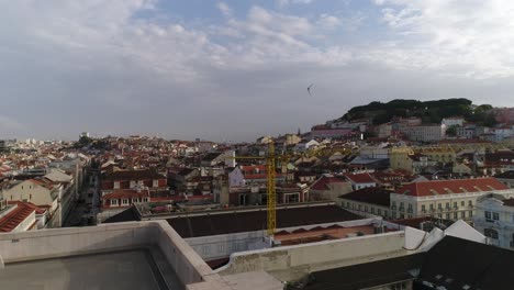 Luftaufnahme-Der-Schönen-Stadt-Lissabon-Und-Des-Flusses-Tejo-Portugal