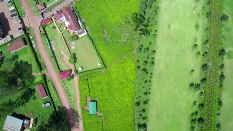 Top-View-Of-Verdant-Landscape-On-The-Rural-Villages-Near-Kabale-Town-In-Uganda,-Africa