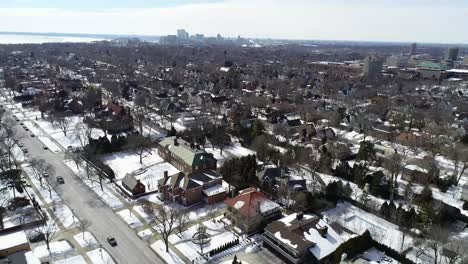 Aerial-view-of-Milwaukee-Wisconsin-during-winter-as-seen-from-the-3500-block-of-North-Lake-Drive