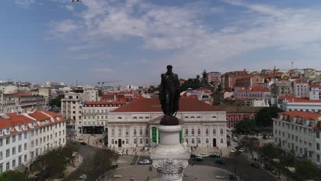 Shot-of-Central-Lisbon,-Portugal