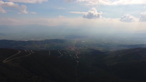 Mountain-peak-city-image-taken-by-drone