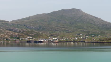 Shot-of-the-light-blue-water-around-the-village-of-Castlebay-on-a-sunny-day