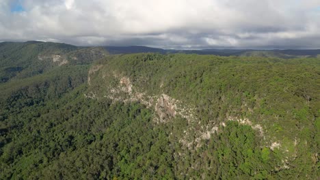 Luftaufnahme-über-Den-Lamington-Nationalpark-Mit-Blick-Nach-Süden-In-Richtung-Binna-Burra