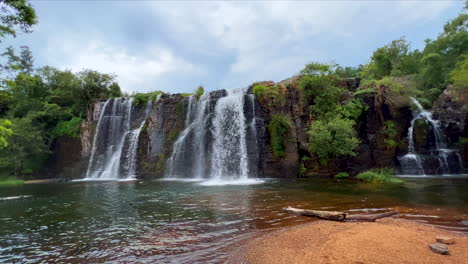 South-Africa-most-scenic-waterfalls-Forest-Falls-Sabie-Nelsprit-Mombela-Johannesburg-Kruger-National-Park-Graskop-Lisbon-cinematic-spring-lush-peaceful-calm-still-water-slow-motion-left-pan-from-sand