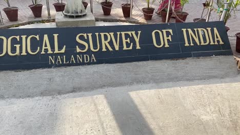 Archaeological-survey-of-India-NALANDA-Buddhism-University,-in-Bihar-state-of-India
