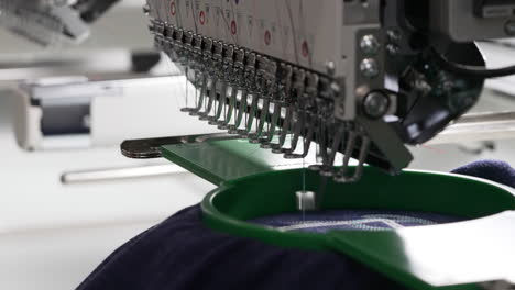 Automated-Embroidery-Machine-Stitching-Design-On-Fabric-At-Clothing-Factory