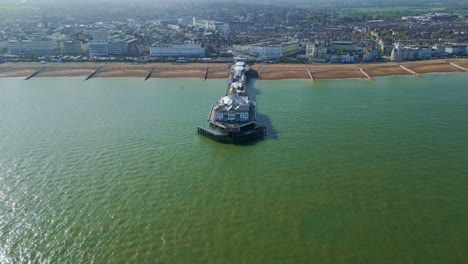 Flying-towards-Eastbourne-Pier-and-sea-front