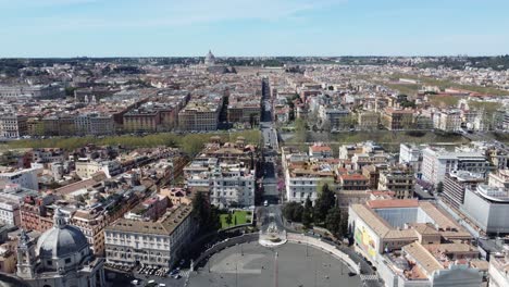 Florence-city-view,-Vatican-city,High-angle-4K-drone-footage
