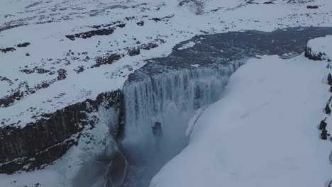 Dettifoss-Wasserfall,-Island
