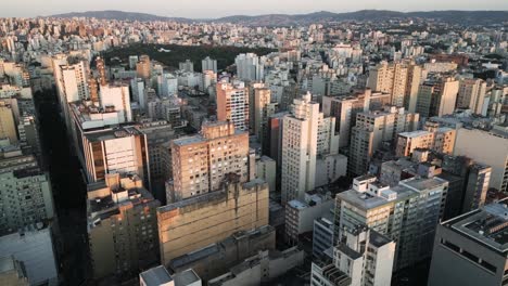Aerial-over-the-city-of-Porto-Alegre,-Brazil