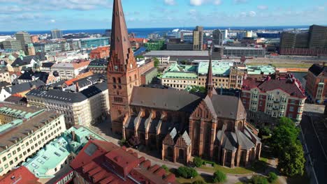 Alte-Kirche-Im-Zentrum-Von-Malmö,-Schweden