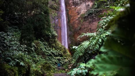 Waterfall-in-Sao-Miguel,-Azores