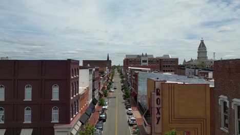 Franklin-Street-In-Der-Innenstadt-Von-Clarksville,-Tennessee