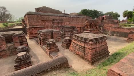 Ruins-of-Nalanda,-Bihar,-India