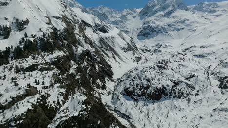 Revelando-El-Impresionante-Glaciar-Kaunertal-En-Tirol,-Austria-Durante-El-Invierno