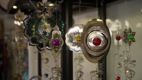 Mesmerising-and-shiny-spinning-objects-with-colourful-stones-in-slowmotion
