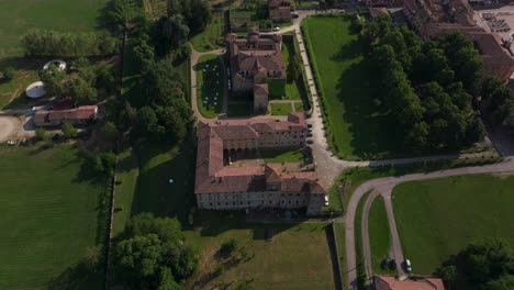 Castle-and-fortress-of-Agazzano,-Piacenza-in-Italy