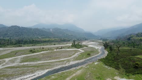 Natürliche-Schönheit-Indiens-Und-Der-Grenze-Oder-Des-Hochlandes-Von-Bhutan